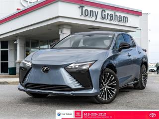 At Tony Graham Toyota, were proud to present the 2023 Lexus RZ 450e with the Luxury package, setting new benchmarks in electric vehicle sophistication. The RZ 450e Luxury epitomizes elegance and innovation, boasting a sleek exterior design with refined accents and advanced aerodynamics for enhanced efficiency. Powered by an efficient electric drivetrain, it offers exhilarating performance with seamless acceleration and whisper-quiet operation. Equipped with cutting-edge technology, including a state-of-the-art infotainment system and advanced driver-assistance features, the RZ 450e Luxury ensures a seamless and safe driving experience. Inside the cabin, luxury reaches new heights with premium materials, meticulous craftsmanship, and indulgent amenities. From its spacious seating to its ambient lighting, every detail is designed to elevate comfort and convenience for all passengers. With its zero-emission powertrain and uncompromising luxury, the 2023 Lexus RZ 450e Luxury package at Tony Graham Toyota redefines electric driving, offering customers an unparalleled blend of eco-consciousness and refined elegance.