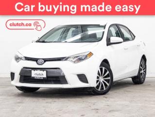 Used 2015 Toyota Corolla LE w/ Rearview Cam, Bluetooth, A/C for sale in Bedford, NS