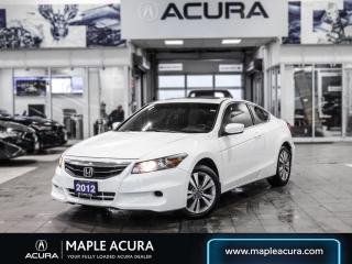 Navigation System, Bluetooth, Market Value Pricing, Not a Rental, 30 Day 1,000km safety related and 90 Day 5,000 km engine and transmission warranty, ** All vehicles are all in priced, No additional fees are applied., Ask us about including Acuras 40 month Tire and Rim warranty., Black Leather, 4-Wheel Disc Brakes, 7 Speakers, Air Conditioning, Compass, Electronic Stability Control, Panic alarm, Radio: AM/FM/MP3/WMA/6-Disc In-Dash CD Changer, Rear window defroster, Tilt steering wheel.

Recent Arrival! 2012 Honda Accord EX-L
2.4L I4 DOHC 16V i-VTEC 5-Speed Automatic FWD


** All vehicles are all in priced, No additional fees are applied. Buying an used vehicle from Maple Acura is always a safe investment. We know you want to be confident in your choice and we want you to be fully satisfied. Thats why ALL our used vehicles come with our limited warranty peace of mind package included in the price. No questions, no discussion - 30 days or 1,000 km safety related warranty 90 days or 5,000 kilometre powertrain coverage. From the day you pick up your new car you can rest assured that we have you covered.