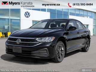 <b>Heated Seats,  Wireless Charging,  Climate Control,  4G WiFi,  Apple CarPlay!</b><br> <br> <br> <br>  This 2024 Volkswagen Jetta is a compact sedan that promises class-leading fuel economy and ergonomic interior styling. <br> <br>Built for unbeatable value, practicality, and absolute capability, this 2024 Jetta features a stylish front end with chiseled body lines that flow into a handsomely redesigned rear end. The interior is graced with an abundance of ergonomic cues with a host of safety, infotainment, and comfort-oriented technology. Engineered to deliver efficiency and unrivalled versatility in the urban environment, this 2024 Volkswagen Jetta is an outstanding compact sedan with impressive day-to-day potential.<br> <br> This deep black pearl sedan  has an automatic transmission and is powered by a  1.5L I4 16V GDI DOHC Turbo engine.<br> <br> Our Jettas trim level is Comfortline. Stepping up to this Jetta Comfortline rewards you with a wireless charging pad for mobile devices, dual-zone climate control, synthetic leather seating upholstery, 4G mobile hotspot internet access, proximity keyless entry with push button start and blind spot detection with rear cross traffic alert, along with heated front seats, a leather-wrapped heated steering wheel, LED lights with daytime running lights, a start/stop system with regenerative braking, and a 6.5-inch infotainment screen with SiriusXM satellite radio, Apple CarPlay and Android Auto for smartphone integration. Additional features include forward collision warning, autonomous emergency braking, a 12-volt DC power outlet, key-fob controls for rear cargo access, front and rear cupholders, and even more. This vehicle has been upgraded with the following features: Heated Seats,  Wireless Charging,  Climate Control,  4g Wifi,  Apple Carplay,  Android Auto,  Heated Steering Wheel. <br><br> <br>To apply right now for financing use this link : <a href=https://www.myersvw.ca/en/form/new/financing-request-step-1/44 target=_blank>https://www.myersvw.ca/en/form/new/financing-request-step-1/44</a><br><br> <br/>    6.29% financing for 84 months. <br> Buy this vehicle now for the lowest bi-weekly payment of <b>$232.94</b> with $0 down for 84 months @ 6.29% APR O.A.C. ( taxes included, $1071 (OMVIC fee, Air and Tire Tax, Wheel Locks, Admin fee, Security and Etching) is included in the purchase price.    ).  Incentives expire 2024-04-30.  See dealer for details. <br> <br> <br>LEASING:<br><br>Estimated Lease Payment: $192 bi-weekly <br>Payment based on 4.99% lease financing for 48 months with $0 down payment on approved credit. Total obligation $19,971. Mileage allowance of 16,000 KM/year. Offer expires 2024-04-30.<br><br><br>Call one of our experienced Sales Representatives today and book your very own test drive! Why buy from us? Move with the Myers Automotive Group since 1942! We take all trade-ins - Appraisers on site!<br> Come by and check out our fleet of 40+ used cars and trucks and 80+ new cars and trucks for sale in Kanata.  o~o