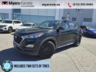 <b>Low Mileage, Heated Steering Wheel,  Blind Spot Detection,  Safety Package,  Apple CarPlay,  Android Auto!</b><br> <br>  Compare at $20999 - Our Price is just $19999! <br> <br>   Whether you are exploring city streets, cruising down the highway or fighting through Monday morning gridlock, this Tucsons engine will get you where youre going with plenty of power and efficiency. This  2019 Hyundai Tucson is for sale today in Kanata. <br> <br>The redesigned 2019 Hyundai Tucson is more than just a sport utility vehicle, its the SUV thats always up for your adventures. With innovative features to keep you connected like standard Apple CarPlay and Android Auto smartphone connectivity, capable and efficient performance and heaps of built-in safety features, its always ready when you are.This low mileage  SUV has just 58,145 kms. Its  ash black in colour  . It has an automatic transmission and is powered by a  2.0L I4 16V GDI DOHC engine.  It may have some remaining factory warranty, please check with dealer for details. <br> <br> Our Tucsons trim level is 2.0L Essential FWD. This Essential trim level comes loaded with everything you want and need, featuring a 7 inch colour touch screen display, Apple CarPlay and Android Auto, Bluetooth connectivity, LED daytime running lights and a 60/40 split rear seat. It also includes power windows and power door locks, air conditioning, remote keyless entry plus a rear view camera! This vehicle has been upgraded with the following features: Heated Steering Wheel,  Blind Spot Detection,  Safety Package,  Apple Carplay,  Android Auto,  Rear View Camera,  Remote Keyless Entry. <br> <br>To apply right now for financing use this link : <a href=https://www.myersvw.ca/en/form/new/financing-request-step-1/44 target=_blank>https://www.myersvw.ca/en/form/new/financing-request-step-1/44</a><br><br> <br/><br>Backed by Myers Exclusive NO Charge Engine/Transmission for life program lends itself for your peace of mind and you can buy with confidence. Call one of our experienced Sales Representatives today and book your very own test drive! Why buy from us? Move with the Myers Automotive Group since 1942! We take all trade-ins - Appraisers on site - Full safety inspection including e-testing and professional detailing prior delivery! Every vehicle comes with a free Car Proof History report.<br><br>*LIFETIME ENGINE TRANSMISSION WARRANTY NOT AVAILABLE ON VEHICLES MARKED AS-IS, VEHICLES WITH KMS EXCEEDING 140,000KM, VEHICLES 8 YEARS & OLDER, OR HIGHLINE BRAND VEHICLES (eg.BMW, INFINITI, CADILLAC, LEXUS...). FINANCING OPTIONS NOT AVAILABLE ON VEHICLES MARKED AS-IS OR AS-TRADED.<br> Come by and check out our fleet of 40+ used cars and trucks and 110+ new cars and trucks for sale in Kanata.  o~o