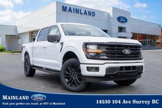 <p><strong><span style=font-family:Arial; font-size:18px;>Encapsulate your automotive dreams with this dealerships excellent selection of cars! Discover the epitome of power, sophistication, and innovation in our brand new 2024 Ford F-150 XLT..</span></strong></p> <p><strong><span style=font-family:Arial; font-size:18px;>Presented in a dazzling white exterior and a sleek black interior, this pickup truck is a testament to Fords commitment to superior design and engineering..</span></strong> <br> Under the hood, the F-150 XLT houses a robust 2.7L V6 engine, paired with a smooth 10-speed automatic transmission.. This combination ensures a driving experience that is both exhilarating and efficient.</p> <p><strong><span style=font-family:Arial; font-size:18px;>The extended 303A model comes equipped with an array of features such as a moonroof, black appearance package and FX4, all designed to enhance your driving experience and put control at your fingertips..</span></strong> <br> Step inside the spacious SuperCrew Cab and immerse yourself in a world of comfort and convenience.. From the automatic temperature control to the power windows and steering, every feature has been thoughtfully designed to make your journey as comfortable as possible.</p> <p><strong><span style=font-family:Arial; font-size:18px;>The interior also boasts a range of safety features including ABS brakes, traction control, and airbags, providing you with peace of mind for every journey..</span></strong> <br> A pickup of brilliance,
White as snow, black as night,
A dream in your sight.. The F-150 XLT is not just a vehicle, its a lifestyle.</p> <p><strong><span style=font-family:Arial; font-size:18px;>A symbol of strength and reliability, its ready to conquer any terrain and tackle any challenge that comes your way..</span></strong> <br> And with its rear window defroster, auto-dimming rearview mirror, and fully automatic headlights, youll be prepared for all weather conditions.. At Mainland Ford, we speak your language! Our team is dedicated to providing superior customer service and ensuring your car buying experience is second to none.</p> <p><strong><span style=font-family:Arial; font-size:18px;>We understand the significance of your investment and are committed to providing you with the best value for your money..</span></strong> <br> In a sea of sameness,
Stands a beacon of uniqueness,
The Ford F-150 XLT.. So why wait? Come down to Mainland Ford today and experience the unrivaled power and luxury of the brand new 2024 Ford F-150 XLT.</p> <p><strong><span style=font-family:Arial; font-size:18px;>Discover a vehicle that is not just designed for the road, but for the journey.</span></strong></p><hr />
<p><br />
To apply right now for financing use this link : <a href=https://www.mainlandford.com/credit-application/ target=_blank>https://www.mainlandford.com/credit-application/</a><br />
<br />
Book your test drive today! Mainland Ford prides itself on offering the best customer service. We also service all makes and models in our World Class service center. Come down to Mainland Ford, proud member of the Trotman Auto Group, located at 14530 104 Ave in Surrey for a test drive, and discover the difference!<br />
<br />
***All vehicle sales are subject to a $599 Documentation Fee, $149 Fuel Surcharge, $599 Safety and Convenience Fee, $500 Finance Placement Fee plus applicable taxes***<br />
<br />
VSA Dealer# 40139</p>

<p>*All prices are net of all manufacturer incentives and/or rebates and are subject to change by the manufacturer without notice. All prices plus applicable taxes, applicable environmental recovery charges, documentation of $599 and full tank of fuel surcharge of $76 if a full tank is chosen.<br />Other items available that are not included in the above price:<br />Tire & Rim Protection and Key fob insurance starting from $599<br />Service contracts (extended warranties) for up to 7 years and 200,000 kms<br />Custom vehicle accessory packages, mudflaps and deflectors, tire and rim packages, lift kits, exhaust kits and tonneau covers, canopies and much more that can be added to your payment at time of purchase<br />Undercoating, rust modules, and full protection packages<br />Flexible life, disability and critical illness insurances to protect portions of or the entire length of vehicle loan?im?im<br />Financing Fee of $500 when applicable<br />Prices shown are determined using the largest available rebates and incentives and may not qualify for special APR finance offers. See dealer for details. This is a limited time offer.</p>