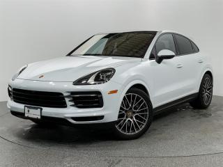 This spectacular 2022 Porsche Cayenne Coupe comes in White with Black Leather Interior. Highly optioned vehicle with Adaptive Air Suspension including PASM, Power Seats (14 Way) with Comfort Memory, Bose Surround Sound System, Auto Dimming Mirrors, Surround View, Thermally & Noise Insulated Glass and numerous other premium features. This vehicle has No Reported Accidents or Claims!  Porsche Center Langley has won the prestigious Porsche Premier Dealer Award for 7 years in a row. We are centrally located just a short distance from Highway 1 in beautiful Langley, British Columbia Canada.  We have many attractive Finance/Lease options available and can tailor a plan that suits your needs. Please contact us now to speak with one of our highly trained Sales Executives before it is gone.