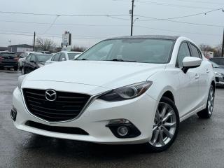 Used 2015 Mazda MAZDA3 GT / CLEAN CARFAX / 6 SPD / NAV / SUNROOF / BOSE for sale in Bolton, ON