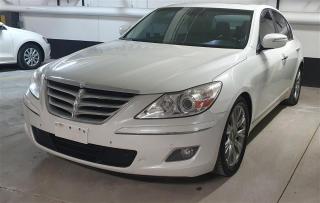 2010 GENESIS 4-DOOR SEDAN 3.8L V6 GAS INJECTED <br/>   <br/> NEW BRAKES AND ROTORS <br/> KEYLESS ENTRY <br/> GENUINE WOOD TRIM <br/> LEATHER SEATS <br/> 6 SPEED Auto Trans <br/> SUNROOF <br/> FRONT HEATED SEATS <br/> REAR HEATING VENTILATION & AIR CONDITIONING <br/> RWD <br/> PREMIUM SOUND SYS <br/> POWER LOCKS & WINDOWS <br/>   <br/> AND MANY MORE <br/>   <br/> VICTORY MOTORS WILL PROUDLY SERVE YOU! THIS VEHICLE IS AN EXAMPLE OF THE GREAT QUALITY PRE-OWNED VEHICLES THAT WE HAVE READY FOR YOU TO ENJOY. IF YOU ARE SHOPPING FOR USED, OUR PROFESSIONAL SALES STAFF AND EXPERT SERVICE TECHNICIANS WILL MAKE YOUR NEXT VEHICLE PURCHASE AN ENJOYABLE EXPERIENCE. <br/>   <br/> THE PRICE EXCLUDED TAX.  <br/>   <br/> OMVICs position is that Dealers shall include the following paragraph in any advertising of vehicles listed for sale as-is: <br/>  The motor vehicle sold under this contract is being sold as-is and is not represented as being in road-worthy condition, mechanically sound, or maintained at any guaranteed level of quality. The vehicle may not be fit for use as a means of transportation and may require substantial repairs at the purchasers expense. It may not be possible to register the vehicle to be driven in its current condition. <br/>   <br/> PLEASE FEEL FREE TO CALL FOR FURTHER INQUIRIES AND TEST DRIVE OR VISIT OUR WEBSITE WWW.VICTORYMOTORS.CA, PHONE +1 416 452 7777 ADDRESS: 1000 DUNDAS ST E. MISSISSAUGA, L4Y <br/>