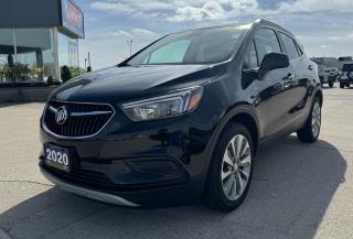 <p style=text-align: center;><strong><span style=font-size: 18pt;>2020 BUICK ENCORE FWD 4DR PREFERRED</span></strong></p><p style=text-align: center;><strong><span style=font-size: 18pt;>1.4L 4 CYLINDER DOHC TURBOCHARGED</span></strong></p><p style=text-align: center;><strong><span style=font-size: 18pt;>155 HORSEPOWER | 177 LB-FT TORQUE</span></strong></p><p style=text-align: center;><strong><span style=font-size: 18pt;>7.8L/100KM HIGHWAY | 9.4L/100KM CITY | 8.7L/100KM COMBINED</span></strong></p><p style=text-align: center;><strong><span style=font-size: 18pt;>6-SPEED AUTOMATIC TRANSMISSION</span></strong></p><p style=text-align: center;><strong><span style=font-size: 18pt;>18 ALUMINUM WHEELS</span></strong></p><p style=text-align: center;> </p><p style=text-align: center;><strong><span style=font-size: 14pt;>CONNECTIVITY FEATURES</span></strong></p><p style=text-align: center;> </p><p style=text-align: center;><span style=font-size: 14pt;>Onstar(R) Services Capable, 4G LTE Wi-Fi Hotspot Capable, Buick Infotainment 8 Diagonal   Colour Touch Screen With USB and Bluetooth Streaming Audio for Music and Most Phones,  Apple Carplay & Android Auto, SiriusXM Radio</span></p><p style=text-align: center;><span style=font-size: 18.6667px;><strong>MECHANICAL FEATURES</strong></span></p><p style=text-align: center;><span style=font-size: 14pt;> 1.4L 4 Cyl DOHC Turbocharged engine, 6-speed Automatic Transmission, 4 Wheel Antilock Brakes, Front and Rear Disc Brakes with Panic Brake Assist and Hill Hold Assist, Touring Ride and Handling Suspension</span></p><p style=text-align: center;><strong><span style=font-size: 18.6667px;>SAFETY / SECURITY</span></strong></p><p style=text-align: center;><span style=font-size: 14pt;>Dual Stage Frontal Airbags, Front and Rear Seat-mounted Side Impact Airbags, Front to Rear Outboard Head Curtain Side Impact Airbags, Knee Airbag Front Seats, Stabilitrak - Electronic  Stability Control System, Traction Control System, Rear Vision Camera System, Automatic Front Headlamp & Rear Tail Lamp Control, ’LATCH’ Child Seat Anchors Child Security, Rear Door Locks, Electronic Immobilizer</span></p><p style=text-align: center;><strong><span style=font-size: 18.6667px;>EXTERIOR FEATURES</span></strong></p><p style=text-align: center;><span style=font-size: 14pt;>Power Remote Heated Mirrors w/ Integral Turn Signal, Solar Ray Glass, Luggage Rack Roof Rails, Body Colour Door Handles with Chrome Strip, 18 Aluminum Wheels, All Season Tires, Variable Intermittent Front Wipers, Rear Window Wiper/Washer</span></p><p style=text-align: center;><strong><span style=font-size: 18.6667px;>INTERIOR FEATURES</span></strong></p><p style=text-align: center;><span style=font-size: 14pt;>Single-Zone Manual Climate Control with Air Filtration System, Power Windows with Driver Side Express Up/Down, Power Door Locks, Steering Wheel Audio Controls, Front Driver and Passenger Cloth/Leatherette Buckets, Front Passenger Fold Flat 60/40 Flip and Fold Rear Bench, 6-way Power Driver Seat, Power Lumbar Adjuster on Driver Seat, Driver Information Centre with Multi-colour Display, Tilt Steering Wheel with Telescoping Steering Column, Leather Wrapped Steering Wheel, Rear Cargo Storage Compartment, Sun Visors with Illuminated Vanity Mirrors, Cargo Cover (Rear), Removable and Stowable Carpeted Floor Mats</span></p><p style=text-align: center;> </p><p style=text-align: center;><strong><span style=font-size: 14pt;>OPTIONAL EQUIPMENT</span></strong></p><p style=text-align: center;><span style=font-size: 14pt;><em><span style=text-decoration: underline;>Safety Package:</span></em><br />Side Blind Zone Alert, Rear Cross-Traffic Alert, 120V AC Power Outlet</span></p><p style=text-align: center;><em><span style=text-decoration: underline;><span style=font-size: 14pt;>Ebony Twilight Metallic</span></span></em></p><p style=text-align: center;><em><span style=text-decoration: underline;><span style=font-size: 14pt;>Remote Vehicle Start</span></span></em></p><p style=text-align: center;><em><span style=text-decoration: underline;><span style=font-size: 14pt;>Wheel Locks</span></span></em></p><p style=text-align: center;> </p><p style=text-align: center;> </p><p style=box-sizing: border-box; margin-bottom: 1rem; margin-top: 0px; color: #212529; font-family: -apple-system, BlinkMacSystemFont, Segoe UI, Roboto, Helvetica Neue, Arial, Noto Sans, Liberation Sans, sans-serif, Apple Color Emoji, Segoe UI Emoji, Segoe UI Symbol, Noto Color Emoji; font-size: 16px; background-color: #ffffff; text-align: center; line-height: 1;><span style=box-sizing: border-box; font-family: arial, helvetica, sans-serif;><span style=box-sizing: border-box; font-weight: bolder;><span style=box-sizing: border-box; font-size: 14pt;>Here at Lanoue/Amfar Sales, Service & Leasing in Tilbury, we take pride in providing the public with a wide variety of High-Quality Pre-owned Vehicles. We recondition and certify our vehicles to a level of excellence that exceeds the Status Quo. We treat our Customers like family and provide the highest level of service from Start to Finish. If you’d like a smooth & stress-free car shopping experience, give one of our Sales Associates a call at 1-844-682-3325 to help you find your next NEW-TO-YOU vehicle!</span></span></span></p><p style=box-sizing: border-box; margin-bottom: 1rem; margin-top: 0px; color: #212529; font-family: -apple-system, BlinkMacSystemFont, Segoe UI, Roboto, Helvetica Neue, Arial, Noto Sans, Liberation Sans, sans-serif, Apple Color Emoji, Segoe UI Emoji, Segoe UI Symbol, Noto Color Emoji; font-size: 16px; background-color: #ffffff; text-align: center; line-height: 1;><span style=box-sizing: border-box; font-family: arial, helvetica, sans-serif;><span style=box-sizing: border-box; font-weight: bolder;><span style=box-sizing: border-box; font-size: 14pt;>Although we try to take great care in being accurate with the information in this listing, from time to time, errors occur. The vehicle is priced as it is physically equipped. Minor variances will not effect pricing. Please verify the vehicle is As Expected when you visit. Thank You!</span></span></span></p>