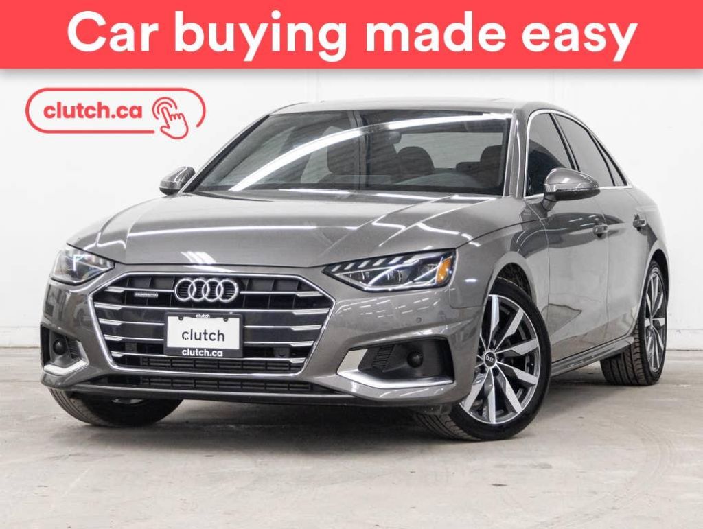 Used 2021 Audi A4 Komfort AWD w/ Apple CarPlay & Android Auto, Bluetooth, Rearview Cam for Sale in Toronto, Ontario