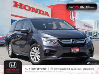 Used 2018 Honda Odyssey LX CRUISE CONTROL | BLUETOOTH | REARVIEW CAMERA for sale in Cambridge, ON