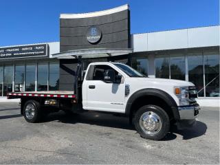 Used 2020 Ford F-550 XLT 4WD LWB DRW DIESEL FLAT DECK GOOSE HITCH 47KM for sale in Langley, BC