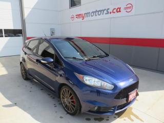 Used 2016 Ford Fiesta ST (**6SPD MANUAL TRANSMISSION**ALLOY WHEELS**FOG LIGHTS**LEATHER**SUNROOF**AUTO HEADLIGHTS**PUSH BUTTON START**CRUISE CONTROL**HEATED SEATS**NAVIGATION**) for sale in Tillsonburg, ON