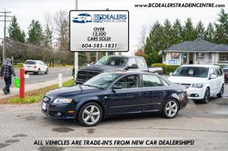 <div class=form-group>                                            <p>Local and No Accidents! Loaded S-Line model Audi a4 Quattro AWD with sunroof, leather heated seats and more. </p>                                        </div>                                        <br>                                        <div class=form-group>                                            <p>                                                </p><p>Excellent, Affordable Lubrico Warranty Options Available on ALL Vehicles!</p><p>604-585-1831</p><p>All Vehicles are Safety Inspected by a 3rd Party Inspection Service. <br> <br>We speak English, French, German, Punjabi, Hindi and Urdu Language! </p><p><br>We are proud to have sold over 14,500 vehicles to our customers throughout B.C.<br> <br>What Makes Us Different? <br>All of our vehicles have been sent to us from new car dealerships. They are all trade-ins and we are a large remarketing centre for the lower mainland new car dealerships. We do not purchase vehicles at auctions or from private sales. <br> <br>Administration Fee of $375<br> <br>Disclaimer: <br>Vehicle options are inputted from a VIN decoder. As we make our best effort to ensure all details are accurate we can not guarantee the information that is decoded from the VIN. Please verify any options before purchasing the vehicle. <br> <br>B.C. Dealers Trade-In Centre <br>14458 104th Ave. <br>Surrey, BC <br>V3R1L9 <br>DL# 26220 <br> <br>(604) 585-1831</p>                                            <p></p>                                        </div>                                     <p>Excellent, Affordable Lubrico Warranty Options Available on ALL Vehicles!</p><p>6-0-4-5-8-5-1-8-3-1</p><p>All Vehicles are Safety Inspected by a 3rd Party Inspection Service. <br> <br>We speak English, French, German, Punjabi, Hindi and Urdu Language! </p><p><br>We are proud to have sold over 14,500 vehicles to our customers throughout B.C.<br> <br>What Makes Us Different? <br>All of our vehicles have been sent to us from new car dealerships. They are all trade-ins and we are a large remarketing centre for the lower mainland new car dealerships. We do not purchase vehicles at auctions or from private sales. <br> <br>Administration Fee of $375<br> <br>Disclaimer: <br>Vehicle options are inputted from a VIN decoder. As we make our best effort to ensure all details are accurate we can not guarantee the information that is decoded from the VIN. Please verify any options before purchasing the vehicle. <br> <br>B.C. Dealers Trade-In Centre <br>14458 104th Ave. <br>Surrey, BC <br>V3R1L9 <br>DL# 26220</p><p><span id=jodit-selection_marker_1714594106820_19003077367432386 data-jodit-selection_marker=start style=line-height: 0; display: none;></span> <br> <span style=background-color: rgba(var(--bs-white-rgb),var(--bs-bg-opacity)); color: var(--bs-body-color); font-family: open-sans, -apple-system, BlinkMacSystemFont, "Segoe UI", Roboto, Oxygen, Ubuntu, Cantarell, "Fira Sans", "Droid Sans", "Helvetica Neue", sans-serif; font-size: var(--bs-body-font-size); font-weight: var(--bs-body-font-weight); text-align: var(--bs-body-text-align);><p>6-0-4-5-8-5-1-8-3-1</p><p><br></p></span><br></p>