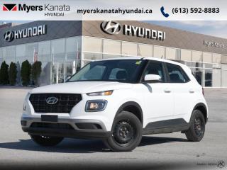<b>Low Mileage, Heated Seats,  Apple CarPlay,  Android Auto,  Lane Keep Assist,  Lane Departure Warning!</b><br> <br>    From the first step inside the 2024 Hyundai Venue youll enjoy the features that make the cabin space your favourite place to be. This  2024 Hyundai Venue is fresh on our lot in Kanata. <br> <br>With an amazing, urban sized footprint, plus a massive amount of cargo space, this 2024 Venue can do it all. Whether you need a grocery getter, kid hauler, or an errand runner, this 2024 Venue is ready to turn everything into an adventure. This modern Venue has a bold yet sophisticated SUV profile that radiates road presence and allows you to express your unique sense of style. This low mileage  SUV has just 8,037 kms. Its  white in colour  . It has an automatic transmission and is powered by a  121HP 1.6L 4 Cylinder Engine. <br> <br> Our Venues trim level is Essential. Packed with incredible standard equipment, this Venue Essential features heated front seats, 60-40 folding rear seats, remote keyless entry, power heated side mirrors, automatic high beams, front and rear cupholders, and an 8-inch touchscreen with wireless Apple CarPlay and Android Auto. Safety features include lane keeping assist, lane departure warning, forward collision avoidance, driver monitoring alert, and a rear view camera. This vehicle has been upgraded with the following features: Heated Seats,  Apple Carplay,  Android Auto,  Lane Keep Assist,  Lane Departure Warning,  Forward Collision Alert,  Proximity Key. <br> <br>To apply right now for financing use this link : <a href=https://www.myerskanatahyundai.com/finance/ target=_blank>https://www.myerskanatahyundai.com/finance/</a><br><br> <br/><br>Smart buyers buy at Myers where all cars come Myers Certified including a 1 year tire and road hazard warranty (some conditions apply, see dealer for full details.)<br> <br>This vehicle is located at Myers Kanata Hyundai 400-2500 Palladium Dr Kanata, Ontario.<br>*LIFETIME ENGINE TRANSMISSION WARRANTY NOT AVAILABLE ON VEHICLES WITH KMS EXCEEDING 140,000KM, VEHICLES 8 YEARS & OLDER, OR HIGHLINE BRAND VEHICLE(eg. BMW, INFINITI. CADILLAC, LEXUS...)<br> Come by and check out our fleet of 30+ used cars and trucks and 50+ new cars and trucks for sale in Kanata.  o~o