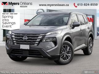 <b>Alloy Wheels,  Heated Seats,  Heated Steering Wheel,  Mobile Hotspot,  Remote Start!</b><br> <br> <br> <br>  Capable of crossing over into every aspect of your life, this 2024 Rogue lets you stay focused on the adventure. <br> <br>Nissan was out for more than designing a good crossover in this 2024 Rogue. They were designing an experience. Whether your adventure takes you on a winding mountain path or finding the secrets within the city limits, this Rogue is up for it all. Spirited and refined with space for all your cargo and the biggest personalities, this Rogue is an easy choice for your next family vehicle.<br> <br> This gun metallic SUV  has an automatic transmission and is powered by a  201HP 1.5L 3 Cylinder Engine.<br> <br> Our Rogues trim level is S. Standard features on this Rogue S include heated front heats, a heated leather steering wheel, mobile hotspot internet access, proximity key with remote engine start, dual-zone climate control, and an 8-inch infotainment screen with Apple CarPlay, and Android Auto. Safety features also include lane departure warning, blind spot detection, front and rear collision mitigation, and rear parking sensors. This vehicle has been upgraded with the following features: Alloy Wheels,  Heated Seats,  Heated Steering Wheel,  Mobile Hotspot,  Remote Start,  Lane Departure Warning,  Blind Spot Warning. <br><br> <br/>    5.74% financing for 84 months. <br> Payments from <b>$543.04</b> monthly with $0 down for 84 months @ 5.74% APR O.A.C. ( Plus applicable taxes -  $621 Administration fee included. Licensing not included.    ).  Incentives expire 2024-05-31.  See dealer for details. <br> <br> <br>LEASING:<br><br>Estimated Lease Payment: $476/m <br>Payment based on 4.49% lease financing for 36 months with $0 down payment on approved credit. Total obligation $17,163. Mileage allowance of 20,000 KM/year. Offer expires 2024-05-31.<br><br><br>We are proud to regularly serve our clients and ready to help you find the right car that fits your needs, your wants, and your budget.And, of course, were always happy to answer any of your questions.Proudly supporting Ottawa, Orleans, Vanier, Barrhaven, Kanata, Nepean, Stittsville, Carp, Dunrobin, Kemptville, Westboro, Cumberland, Rockland, Embrun , Casselman , Limoges, Crysler and beyond! Call us at (613) 824-8550 or use the Get More Info button for more information. Please see dealer for details. The vehicle may not be exactly as shown. The selling price includes all fees, licensing & taxes are extra. OMVIC licensed.Find out why Myers Orleans Nissan is Ottawas number one rated Nissan dealership for customer satisfaction! We take pride in offering our clients exceptional bilingual customer service throughout our sales, service and parts departments. Located just off highway 174 at the Jean DÀrc exit, in the Orleans Auto Mall, we have a huge selection of New vehicles and our professional team will help you find the Nissan that fits both your lifestyle and budget. And if we dont have it here, we will find it or you! Visit or call us today.<br> Come by and check out our fleet of 50+ used cars and trucks and 120+ new cars and trucks for sale in Orleans.  o~o