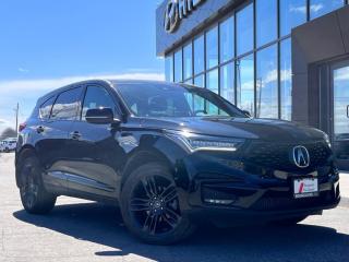 <b>Cooled Seats,  Leather Seats,  Sunroof,  Navigation,  Premium Audio!</b><br> <br>  Compare at $42230 - Our Price is just $41000! <br> <br>   Dynamic and comfortable with a well appointed cabin and top styling marks, it looks like Acura have covered it all with this 2021 RDX. This  2021 Acura RDX is fresh on our lot in Midland. <br> <br>This 2021 Acura RDX is cleaner, sharper, and more distinct, with a modern new take on what a crossover should look and feel like. This Acura RDX has all that it takes to be the best SUV in the Acura lineup, and more so one of the best crossovers within its segment. Styled with a luxurious looking grille and multiple added details, this Acura RDX is no longer just your modern crossover SUV, it is a bold statement piece.This  SUV has 54,810 kms. Its  majestic black pearl in colour  . It has a 10 speed automatic transmission and is powered by a  272HP 2.0L 4 Cylinder Engine.  This unit has some remaining factory warranty for added peace of mind. <br> <br> Our RDXs trim level is A-Spec AWD. This A-Spec RDX is full of amazing style and comfort upgrades like air cooled leather seats, heated steering wheel, A-Spec exclusive wheels, fog lights, power folding side mirrors, metal sport pedals, and a 3D premium entertainment system. This RDX is packed with premium features like power moonroof, driver memory settings, heated seats, power liftgate, 7 inch multi information display, remote start, keyless access, navigation, 10 inch touchscreen, Bluetooth, SiriusXM, Apple CarPlay, and Wi-Fi. You also get modern driver assistance and active safety features like collision and road departure mitigation with forward collision warning, lane keep assist with departure warning, adaptive cruise control, blind spot information system, front and rear parking sensors, and speed limit information. This vehicle has been upgraded with the following features: Cooled Seats,  Leather Seats,  Sunroof,  Navigation,  Premium Audio,  Heated Seats,  Heated Steering Wheel. <br> <br>To apply right now for financing use this link : <a href=https://www.bourgeoishyundai.com/finance/ target=_blank>https://www.bourgeoishyundai.com/finance/</a><br><br> <br/><br>BUY WITH CONFIDENCE. Bourgeois Auto Group, we dont just sell cars; for over 75 years, we have delivered extraordinary automotive experiences in every showroom, on the road, and at your home. Offering complimentary delivery in an enclosed trailer. <br><br>Why buy from the Bourgeois Auto Group? Whether you are looking for a great place to buy your next new or used vehicle find a qualified repair center or looking for parts for your vehicle the Bourgeois Auto Group has the answer. We offer both new vehicles and pre-owned vehicles with over 25 brand manufacturers and over 200 Pre-owned Vehicles to choose from. Were constantly changing to meet the needs of our customers and stay ahead of the competition, and we are committed to investing in modern technology to ensure that we are always on the cutting edge. We use very strategic programs and tools that give us current market data to price our vehicles to the market to make sure that our customers are getting the best deal not only on the new car but on your trade-in as well. Ask for your free Live Market analysis report and save time and money. <br><br>WE BUY CARS  Any make model or condition, No purchase necessary. We are OPEN 24 hours a Day/7 Days a week with our online showroom and chat service. Our market value pricing provides the most competitive prices on all our pre-owned vehicles all the time. Market Value Pricing is achieved by polling over 20000 pre-owned websites every day to ensure that every single customer receives real-time Market Value Pricing on every pre-owned vehicle we sell. Customer service is our top priority. No hidden costs or fees, and full disclosure on all services and Carfax®. <br><br>With over 23 brands and over 400 full- and part-time employees, we look forward to serving all your automotive needs! <br> Come by and check out our fleet of 20+ used cars and trucks and 40+ new cars and trucks for sale in Midland.  o~o