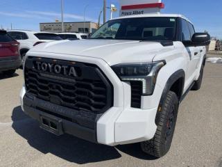 Check out this beautiful manufacturers demo, our 2023 Tundra TRD Pro. It comes equipped with a back up camera, Bluetooth, Apple Car Play, Android Auto, leather heated and air cooled power seats, navigation, Connected services available, alloy rims, remote starter and so much more!This one owner 4x4 also comes with a tow package, a clean car accident history, the balance of factory warranty, 3M protection, a tonneau cover and is Toyota Certified passing the stringent 160 point inspection so you can drive with confidence!
