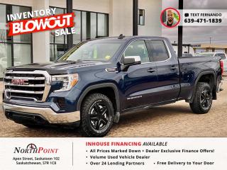 2021 GMC SIERRA 1500 SLE for Sale in Saskatoon, SK PRICE REDUCTION ALERT!!! ON SALE NOW!! GET APPROVED ONLINE OR TEXT 639-471-1839 (FERNANDO  GENERAL MANAGER) <br/> Unleash the power of the 2022 GMC Sierra Limited SLE, available now at North Point Auto Sales in Saskatoon. This rugged yet refined truck offers unparalleled performance and style, perfect for conquering any terrain with confidence. With our in-house financing options, we cater to all credit types, ensuring accessibility for everyone. Enjoy low-interest truck payments that fit your budget without sacrificing quality. Dont miss out on owning this exceptional vehicle. Visit North Point Auto Sales today and drive home in the truck of your dreams. VIN: 1GTR9BED8MZ228009 <br/> STOCK # PP2299 <br/> Looking for used car Financing in Saskatoon?    GET PRE APPROVED ONLINE TODAY!   <br/> ****** IN HOUSE FINANCING AVAILABLE ******* <br/> Over 25 lending partners on site <br/> Free Delivery anywhere in Western Canada <br/> Full Vehicle History Disclosure <br/> Dealer Exclusive Financing Incentives(O.A.C) <br/> We Take anything on Trade  Powersports , Boats, RV. <br/> This vehicle qualifies for Special Low % Financing <br/> NORTH POINT AUTO SALES in Saskatoon. <br/> Call or Text Fernando (639) 471-1839 (General Manager) <br/>             <br/>            www.northpointautosales.ca  <br/> *Conditions Apply. Contact Dealer for Details.  <br/> Looking for the best selection of quality used cars in Saskatoon? Look no further than North Point Auto Sales! Our extensive inventory features a diverse range of meticulously inspected vehicles, ensuring you get the reliable and safe ride you deserve. At North Point, we believe in transparent and fair pricing. Our competitive prices reflect the true value of our vehicles, giving you peace of mind that youre making a smart investment. What sets us apart is our dedicated team of automotive experts. With years of experience, theyre passionate about helping you find the perfect vehicle that fits your lifestyle and budget. Plus, we work with a network of trusted lenders to provide you with flexible financing options. We take pride in our commitment to customer satisfaction. Our service doesnt end after the sale. Were here to support you with any questions or concerns, ensuring you have a seamless ownership experience. Located right here in Saskatoon, we understand the unique needs of the local community. Our deep knowledge of the market allows us to provide you with the best possible service. Visit us today at 102 Apex Street, Saskatoon, SK and experience the North Point Auto Sales difference for yourself. Drive away in a vehicle youll love, knowing you made the right choice with North Point! <br/>