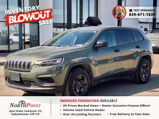 2021 Jeep Cherokee SPORT for Sale in Saskatoon, SK.  <br/> Unleash your adventurous spirit with the 2021 Jeep Cherokee Sport, now available at North Point Auto Sales in Saskatoon. This versatile SUV is built for exploration, featuring legendary Jeep capability and modern conveniences. Key features include a rugged yet refined exterior design, available four-wheel-drive system for tackling any terrain, and a spacious interior with comfortable seating for five and ample cargo space. Stay connected and entertained on the go with the Uconnect infotainment system, which offers smartphone integration and intuitive controls. At North Point Auto Sales, we offer customizable financing options, including in-house financing, to help you drive home in your dream Jeep Cherokee Sport. Visit us in Saskatoon today and start your next adventure on the right foot. #JeepCherokeeSport #NorthPointAutoSales #SaskatoonAdventure <br/>   <br/>   <br/> STOCK # PP2426 <br/> Looking for used car Financing in Saskatoon?    GET PRE APPROVED ONLINE TODAY!   <br/> ****** IN HOUSE FINANCING AVAILABLE ******* <br/> Over 25 lending partners on site <br/> Free Delivery anywhere in Western Canada <br/> Full Vehicle History Disclosure <br/> Dealer Exclusive Financing Incentives(O.A.C) <br/> We Take anything on Trade  Powersports , Boats, RV. <br/> This vehicle qualifies for Special Low % Financing <br/> NORTH POINT AUTO SALES in Saskatoon. <br/> Call or Text Fernando (639) 471-1839 (General Manager) <br/>             <br/>            www.northpointautosales.ca  <br/> *Conditions Apply. Contact Dealer for Details.  <br/> Looking for the best selection of quality used cars in Saskatoon? Look no further than North Point Auto Sales! Our extensive inventory features a diverse range of meticulously inspected vehicles, ensuring you get the reliable and safe ride you deserve. At North Point, we believe in transparent and fair pricing. Our competitive prices reflect the true value of our vehicles, giving you peace of mind that youre making a smart investment. What sets us apart is our dedicated team of automotive experts. With years of experience, theyre passionate about helping you find the perfect vehicle that fits your lifestyle and budget. Plus, we work with a network of trusted lenders to provide you with flexible financing options. We take pride in our commitment to customer satisfaction. Our service doesnt end after the sale. Were here to support you with any questions or concerns, ensuring you have a seamless ownership experience. Located right here in Saskatoon, we understand the unique needs of the local community. Our deep knowledge of the market allows us to provide you with the best possible service. Visit us today at 102 Apex Street, Saskatoon, SK and experience the North Point Auto Sales difference for yourself. Drive away in a vehicle youll love, knowing you made the right choice with North Point! <br/>