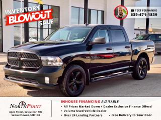 2020 RAM 1500 Classic for Sale in Saskatoon, SK NO ACCIDENTS <br/> CLEAN UNIT <br/> ON SPECIAL NOW!! <br/> Dominate the road and the worksite with the 2020 RAM 1500 Classic, now waiting for you at North Point Auto Sales in Saskatoon. This robust pickup truck combines strength, durability, and advanced technology to deliver an unmatched driving experience. Key features include a powerful HEMI V8 engine, delivering exceptional towing and payload capacities, and a rugged yet stylish exterior that stands out in both urban and off-road settings. Inside, youll find a spacious and comfortable cabin with state-of-the-art technology like the Uconnect infotainment system for seamless connectivity on the go. Safety is paramount with features like a rearview camera and parking sensors for added confidence behind the wheel. At North Point Auto Sales, were committed to making your vehicle purchase easy and personalized, offering customizable financing options and in-house financing to suit your financial needs. Visit us in Saskatoon today and see why the 2020 RAM 1500 Classic is the ultimate choice for power and performance enthusiasts. #RAM1500Classic #NorthPointAutoSales #SaskatoonTrucks <br/>   <br/> STOCK # PP2432 <br/> Looking for used car Financing in Saskatoon?    GET PRE APPROVED ONLINE TODAY!   <br/> ****** IN HOUSE FINANCING AVAILABLE ******* <br/> Over 25 lending partners on site <br/> Free Delivery anywhere in Western Canada <br/> Full Vehicle History Disclosure <br/> Dealer Exclusive Financing Incentives(O.A.C) <br/> We Take anything on Trade  Powersports , Boats, RV. <br/> This vehicle qualifies for Special Low % Financing <br/> NORTH POINT AUTO SALES in Saskatoon. <br/> Call or Text Fernando (639) 471-1839 (General Manager) <br/>             <br/>            www.northpointautosales.ca  <br/> *Conditions Apply. Contact Dealer for Details.  <br/> Looking for the best selection of quality used cars in Saskatoon? Look no further than North Point Auto Sales! Our extensive inventory features a diverse range of meticulously inspected vehicles, ensuring you get the reliable and safe ride you deserve. At North Point, we believe in transparent and fair pricing. Our competitive prices reflect the true value of our vehicles, giving you peace of mind that youre making a smart investment. What sets us apart is our dedicated team of automotive experts. With years of experience, theyre passionate about helping you find the perfect vehicle that fits your lifestyle and budget. Plus, we work with a network of trusted lenders to provide you with flexible financing options. We take pride in our commitment to customer satisfaction. Our service doesnt end after the sale. Were here to support you with any questions or concerns, ensuring you have a seamless ownership experience. Located right here in Saskatoon, we understand the unique needs of the local community. Our deep knowledge of the market allows us to provide you with the best possible service. Visit us today at 102 Apex Street, Saskatoon, SK and experience the North Point Auto Sales difference for yourself. Drive away in a vehicle youll love, knowing you made the right choice with North Point! <br/>