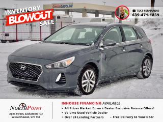 PRICE REDUCED!!! ON SALE NOW!!! CLEAROUT EVENT  2018 Hyundai Elantra GT for Sale in Saskatoon, SK. <br/> Experience versatility and reliability with our 2018 Hyundai Elantra GT Hatchback, now available at North Point Auto Sales in Saskatoon. This sleek and stylish vehicle offers a spacious interior, efficient performance, and modern features. Key features include: <br/> 1. Responsive 2.0L four-cylinder engine <br/> 2. Ample cargo space with versatile hatchback design <br/> 3. Comfortable and well-equipped interior with touchscreen infotainment system <br/> 4. Advanced safety features including lane departure warning and blind-spot monitoring <br/> 5. Sleek exterior design with distinctive styling elements <br/> At North Point Auto Sales, we offer in-house financing options to accommodate all credit situations, ensuring you can drive home in this Hyundai Elantra GT hassle-free. Dont miss out on this opportunity  visit us today! <br/> Looking for used car Financing in Saskatoon?    GET PRE APPROVED ONLINE TODAY!   <br/> ****** IN HOUSE FINANCING AVAILABLE ******* <br/> Over 25 lending partners on site <br/> Free Delivery anywhere in Western Canada <br/> Full Vehicle History Disclosure <br/> 30 Day/3000KM Moneyback Guarantee  <br/> Dealer Exclusive Financing Incentives(O.A.C) <br/> We Take anything on Trade  Powersports , Boats, RV. <br/> In House Financing  <br/> This vehicle qualifies for Special Low % Financing <br/> NORTH POINT AUTO SALES in Saskatoon. 102 Pex Street Saskatoon, SK  <br/> Call or Text Fernando (639) 471-1839 (General Manager) <br/>            www.northpointautosales.ca  <br/> *Conditions Apply. Contact Dealer for Details.  <br/> Discover unparalleled automotive excellence at North Point Auto Sales in Saskatoon. With our extensive inventory of top-quality vehicles and in-house financing options tailored to all credit situations, finding your perfect car has never been easier. Whether you have excellent credit, poor credit, or no credit history at all, our dedicated team is here to help you secure the financing you need to drive away satisfied. Contact our knowledgeable General Manager, Fernando, at 6394711839, or visit us at 102 Apex Street, Saskatoon, SK, to explore our wide selection of vehicles and experience unparalleled customer service. Trust North Point Auto Sales to make your car-buying journey seamless and enjoyable. <br/>