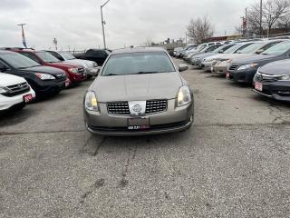 <div>2005 Nissan Maxima 4 Dr Auto Sedan Leather Sunroof Alloy Wheels Heated seats Certified</div><div>Check our Inventory http://www.highcliffmotors.comALL CREDIT WELCOME? FINANCING AVAILABLE... BAD CREDIT, NO CREDIT, BANKRUPT, CASH INCOME/ SELF EMPLOYED,The vehicle come with free history report,The vehicle comes with certified No Extra charges,No Hidden fees Open 7 Days a Week Monday to Saturday 10AM to 8PM Sunday 12PM to 4PM</div><div><br /></div>