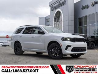 <b>Sunroof,  Cooled Seats,  Navigation,  Apple CarPlay,  Android Auto!</b><br> <br> <br> <br>  With such a versatile, capable, and comfortable SUV, you may never need another family car after the Dodge Durango. <br> <br>Filled with impressive standard features, this family friendly 2024 Dodge Durango is a surprising and adventurous SUV. Versatile as they come, you can manage any road you find in comfort and style, while effortlessly leading the pack in this Dodge Durango. For a capable, impressive, and versatile family SUV that can still climb mountains, this Dodge Durango is ready for your familys next big adventure.<br> <br> This white SUV  has a 8 speed automatic transmission and is powered by a  295HP 3.6L V6 Cylinder Engine.<br> <br> Our Durangos trim level is GT. Step up to this Durango GT and be rewarded with an express open/close sunroof, a power operated liftgate for rear cargo access, Nappa leather upholstery, ventilated and heated front seats with lumbar support and memory function, heated rear seats, adaptive cruise control, and upgraded tow equipment with hitch and sway control and trailer brake control. The standard features continue with remote engine start, a sport leather-wrapped heated steering wheel, and an upgraded 10.1-inch infotainment screen powered by Uconnect 5 and features inbuilt GPS navigation, Apple CarPlay, Android Auto, mobile hotspot internet access, and SiriusXM satellite radio. Safety features also include blind spot detection with rear cross traffic alert, forward collision mitigation, ParkSense with rear parking sensors, and even more. This vehicle has been upgraded with the following features: Sunroof,  Cooled Seats,  Navigation,  Apple Carplay,  Android Auto,  4g Wi-fi,  Leather Seats. <br><br> <br/> Weve discounted this vehicle $7160. Incentives expire 2024-07-02.  See dealer for details. <br> <br><h3><a href=https://www.crowfootdodgechrysler.com/tools/autoverify/finance.htm>Click here for instant pre-approval!</a></h3><br>

We pride ourselves in consistently exceeding our customers expectations. Please dont hesitate to give us a call.<br> Come by and check out our fleet of 80+ used cars and trucks and 120+ new cars and trucks for sale in Calgary.  o~o