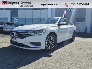 <b>Heated Seats,  LED Headlights,  Android Auto,  Apple CarPlay,  Touchscreen!</b><br> <br>  Compare at $24718 - Our Price is just $23998! <br> <br>   This 2021 Volkswagen Jetta and its crisp detailed exterior lines will remain ageless. This  2021 Volkswagen Jetta is fresh on our lot in Kanata. <br> <br>Redesigned. Not over designed. Rather than adding needless flash, the Jetta has been redesigned for a tasteful, more premium look and feel. One quick glance is all it takes to appreciate the result. Its sporty. Its sleek. It makes a statement without screaming. The overall effect stands out anywhere. Its roomy and well finished interior provides the best of comforts and will help keep this elegant sedan ageless and beautiful for many years to come.This  sedan has 87,989 kms. Its  pure white in colour  . It has an automatic transmission and is powered by a  147HP 1.4L 4 Cylinder Engine.  This unit has some remaining factory warranty for added peace of mind. <br> <br> Our Jettas trim level is Comfortline. This Jetta Comfortline features awesome aluminum wheels, fully automatic LED headlamps, heated front seats, a 6.5 inch touchscreen infotainment system with Android Auto and Apple CarPlay, air conditioning, cruise control, remote keyless entry, a rear view camera and much more. This vehicle has been upgraded with the following features: Heated Seats,  Led Headlights,  Android Auto,  Apple Carplay,  Touchscreen,  Aluminum Wheels,  App Connect. <br> <br>To apply right now for financing use this link : <a href=https://www.myersvw.ca/en/form/new/financing-request-step-1/44 target=_blank>https://www.myersvw.ca/en/form/new/financing-request-step-1/44</a><br><br> <br/><br>Backed by Myers Exclusive NO Charge Engine/Transmission for life program lends itself for your peace of mind and you can buy with confidence. Call one of our experienced Sales Representatives today and book your very own test drive! Why buy from us? Move with the Myers Automotive Group since 1942! We take all trade-ins - Appraisers on site - Full safety inspection including e-testing and professional detailing prior delivery! Every vehicle comes with a free Car Proof History report.<br><br>*LIFETIME ENGINE TRANSMISSION WARRANTY NOT AVAILABLE ON VEHICLES MARKED AS-IS, VEHICLES WITH KMS EXCEEDING 140,000KM, VEHICLES 8 YEARS & OLDER, OR HIGHLINE BRAND VEHICLES (eg.BMW, INFINITI, CADILLAC, LEXUS...). FINANCING OPTIONS NOT AVAILABLE ON VEHICLES MARKED AS-IS OR AS-TRADED.<br> Come by and check out our fleet of 40+ used cars and trucks and 80+ new cars and trucks for sale in Kanata.  o~o