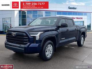 New Price!2023 Toyota Tundra SR5 10-Speed Automatic 4WD 3.5L V6BlueprintOdometer is 2879 kilometers below market average!ALL CREDIT APPLICATIONS ACCEPTED! ESTABLISH OR REBUILD YOUR CREDIT HERE. APPLY AT https://steeleadvantagefinancing.com/?dealer=7148 We know that you have high expectations in your car search in NL. So, if youre in the market for a pre-owned vehicle that undergoes our exclusive inspection protocol, stop by Gander Toyota. Were confident we have the right vehicle for you. Here at Gander Toyota, we enjoy the challenge of meeting and exceeding customer expectations in all things automotive.**Market Value Pricing**, 4WD, Brown/Black Cloth, Active Cruise Control, Apple CarPlay/Android Auto, Auto High-beam Headlights, Exterior Parking Camera Rear, Heated Front Bucket Seats, Heated steering wheel, Power driver seat, Tundra SR5 Grade.Toyota Certified Details:* 160-point inspection* 7 days / 1,500 kms Exchange Privilege* Zero Deductible / Complimentary First Oil & Filter Change (6 mos/8,000 km, whichever comes first) / FREE tank of gas / Warranty Honoured at over 1,500 Toyota Dealers in Canada and the U.S. / CARFAX Vehicle History Reports* Through Toyota Financial Services, you can take advantage of our special Toyota Certified Used Vehicle Rates. 24 months - 5.39%, 36 months - 6.39%, 48 months - 6.69%, 60 months - 6.89%, 72 months - 7.09%* 24-hour Roadside Assistance* 6 months / 10,000 km Powertrain. Optional Extra Care Protection. $0 DeductibleSteele Auto Group is the most diversified group of automobile dealerships in Atlantic Canada, with 34 dealerships selling 27 brands and an employee base of over 1000. Sales are up by double digits over last year and the plan going forward is to expand further into Atlantic Canada. PLEASE CONFIRM WITH US THAT ALL OPTIONS, FEATURES AND KILOMETERS ARE CORRECT.