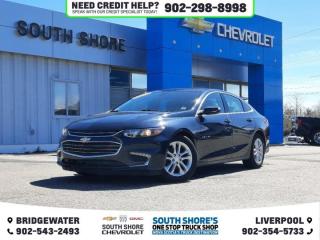 Awards: * IIHS Canada Top Safety Pick with optional front crash prevention Recent Arrival! Blue Velvet Metallic 2017 Chevrolet Malibu LT 1LT FWD 6-Speed Automatic 1.5L DOHC Clean Car Fax, Jet Black Cloth, 120-Volt Power Outlet, 3-Spoke Leather-Wrapped Steering Wheel, 6 Speakers, ABS brakes, Air Conditioning, Alloy wheels, Brake assist, Compass, Convenience & Technology Package, Delay-off headlights, Driver Information Centre, Dual USB Charging-Only Ports, Electronic Stability Control, Emergency communication system, Exterior Parking Camera Rear, Fully automatic headlights, Heated door mirrors, Inside Rear-View Auto-Dimming Mirror, Knee airbag, Leather Wrapped Shift Knob, Occupant sensing airbag, Outside temperature display, Overhead airbag, Overhead console, Passenger vanity mirror, Power door mirrors, Power driver seat, Power steering, Power windows, Premium audio system: Chevrolet MyLink, Rear window defroster, Remote keyless entry, Remote Vehicle Starter System, Security system, Speed control, Telescoping steering wheel, Traction control, Wireless Charging For Devices. Reviews: * Malibu is rated highly for a premium feel to its ride and handling, solid ride comfort, a quiet cabin, easy-to-use technology, and many useful touches that owners enjoy on the daily. The up-level stereo system and peaceful highway ride are commonly praised attributes of this machine. Source: autoTRADER.ca