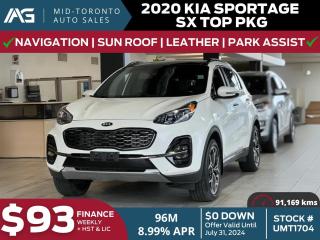Used 2020 Kia Sportage SX - AWD - Navigation - Power Sun Roof - Sport pkg - Cooled Seats - Leather for sale in North York, ON