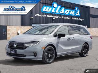Used 2023 Honda Odyssey Black Edition, Sonic Grey Pearl, Leather, DVD, Nav, Sunroof, Power Sliders + Hatch, CarPlay & More! for sale in Guelph, ON
