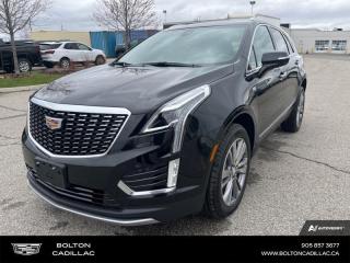 <b>Leather Seats, Power Liftgate, Wireless Charging,  LED Headlamps!</b><br> <br> <br> <br>Luxury Tax is not included in the MSRP of all applicable vehicles.<br> <br>  This 2024 Cadillac XT5 promises a sizeable interior with a calm ride, plentiful outward visibility, and a striking design.Plush and refined, this Cadillac XT5 promises a smooth driving experience. <br> <br>This head-turning Cadillac XT5 is engineered to deliver a refined and luxurious experience, keeping in tune with Cadillacs ethos. The exterior styling is handsome and upscale; its well-equipped cabin is quiet when cruising, and theres plenty of space for four adults and their luggage. With excellent road manners and stellar performance, this Cadillac XT5 is a compelling option in the competitive luxury crossover SUV segment.<br> <br> This stellar black metallic  SUV  has an automatic transmission and is powered by a  235HP 2.0L 4 Cylinder Engine.<br> <br> Our XT5s trim level is Premium Luxury. The Premium Luxury trim of this XT5 adds in a glass sunroof, polished aluminum wheels, an upgraded Bose audio system, embedded navigation, and wireless mobile charging. This exquisite SUV is also decked with great features such as a power liftgate for rear cargo access, wireless Apple CarPlay and Android Auto, heated front seats with perforated leather seating upholstery, and adaptive remote start. Additional features include lane keeping assist with lane departure warning, front pedestrian braking, Teen Driver, cruise control, Wi-Fi hotspot capability, and even more! This vehicle has been upgraded with the following features: Leather Seats, Power Liftgate, Wireless Charging,  Led Headlamps. <br><br> <br>To apply right now for financing use this link : <a href=http://www.boltongm.ca/?https://CreditOnline.dealertrack.ca/Web/Default.aspx?Token=44d8010f-7908-4762-ad47-0d0b7de44fa8&Lang=en target=_blank>http://www.boltongm.ca/?https://CreditOnline.dealertrack.ca/Web/Default.aspx?Token=44d8010f-7908-4762-ad47-0d0b7de44fa8&Lang=en</a><br><br> <br/> Total  cash rebate of $1000 is reflected in the price.   3.99% financing for 84 months.  Incentives expire 2024-05-31.  See dealer for details. <br> <br>At Bolton Motor Products, we offer new and pre-enjoyed luxury Cadillacs in Bolton. Our sales staff will help you find that new or used car you have been searching for in the Bolton, Brampton, Nobleton, Kleinburg, Vaughan, & Maple area. o~o