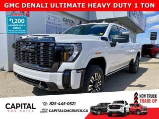 This ALL-NEW 2024 ULTIMATE DENALI HD 3500 is the new benchmark for LUXURY. Fully equipped with every option including Massaging Power Seats, Heated and Cooled Seats, Heads-Up Display, Adaptive Cruise, Rear Streaming Mirror, Signature Alpine Umber Interior, Vader Chrome, Duramax Engine, 360 Cam, Sunroof, 5th wheel prep pack, Body Color Arch Moldings and so much more...CALL NOW and secure yours today..Ask for the Internet Department for more information or book your test drive today! Text (or call) 780-435-4000 for fast answers at your fingertips!Disclaimer: All prices are plus taxes & include all cash credits & loyalties. See dealer for details. AMVIC Licensed Dealer # B1044900