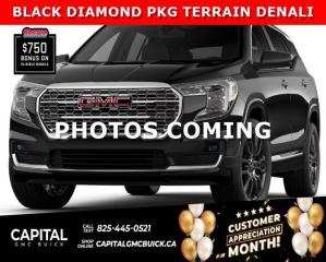 This Fully loaded 2024 TERRAIN DENALI BLACK DIAMOND comes with every feature you can get in a Terrain - equipped with panoramic sunroof, navigation, hands-free power liftgate, BOSE audio speakers, Technology package, heads-up display, 360-degree camera, adaptive cruise control, heated/cooled leather seating, heated steering wheel, remote start and much more!Ask for the Internet Department for more info!Disclaimer: All prices are plus taxes and include all cash credits and loyalties. See dealer for details.AMVIC Licensed Dealer # B1044900