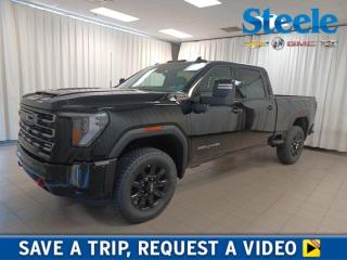 Ready for any adventure, our Diesel powered 2024 GMC Sierra 2500HD AT4 Crew Cab 4X4 stands out with a bold and heroic design in Onyx Black! Motivated by a TurboCharged 6.6 Litre DuraMax Diesel V8 providing 470hp and 975lb-ft of torque to a 10 Speed Allison Automatic transmission. This Four Wheel Drive truck also has an off-road suspension, skid plates, hill-descent control, and an Autotrac 2-speed transfer case for getting to hard-to-reach jobs. Our Sierra boasts LED lighting, red recovery hooks, 20-inch high-gloss black alloy wheels, a spray-on bedliner, sunroof, and a MultiPro tailgate for high-visibility styling. Prepare to be impressed with our AT4 cabin, which is your mobile command post for doing more with heated/ventilated leather power front seats and heated rear seats, a heated-wrapped steering wheel, dual-zone automatic climate control, keyless access/ignition, remote start, and remarkable technologies. Highlights include a Bose audio system, a 12.3-inch driver display, a 13.4-inch touchscreen, Google Built-in, WiFi compatibility, Apple CarPlay®/Android Auto®, Bluetooth®, and wireless charging. GMC helps you stay safe as you work hard with a surround-view system, a bed-view camera, trailer-capable blind-spot monitoring, automatic braking, parking sensors, lane-departure warning, trailer-sway control, hill-start assistance, and more. When tough jobs call, our Sierra 2500 AT4 is ready to answer! Save this Page and Call for Availability. We Know You Will Enjoy Your Test Drive Towards Ownership! Metros Premier Credit Specialist Team Good/Bad/New Credit? Divorce? Self-Employed?