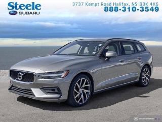 Recent Arrival! Grey 2019 Volvo V60 T6 AWD Automatic with Geartronic 2.0L I4 Atlantic Canadas largest Subaru dealer.All Wheel Drive, Alloy wheels, AM/FM radio: SiriusXM, Anti-whiplash front head restraints, Apple CarPlay/Android Auto, Auto High-beam Headlights, Automatic temperature control, Emergency communication system: Volvo On Call, Exterior Parking Camera Rear, Front dual zone A/C, Fully automatic headlights, Heated front seats, Leather Upholstery, Memory seat, Power driver seat, Power Liftgate, Power moonroof, Power passenger seat, Premium audio system: Sensus Connect, Rain sensing wipers, Rear Parking Sensors, Steering wheel mounted audio controls, Telescoping steering wheel, Tilt steering wheel.WE MAKE IT EASY!
