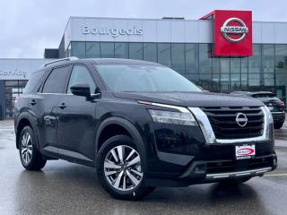 <b>Sunroof,  Navigation,  Leather Seats,  Apple CarPlay,  Android Auto!</b><br> <br> <br> <br>  You can return to your rugged roots in this 2024 Nissan Pathfinder. <br> <br>With all the latest safety features, all the latest innovations for capability, and all the latest connectivity and style features you could want, this 2024 Nissan Pathfinder is ready for every adventure. Whether its the urban cityscape, or the backcountry trail, this 2024Pathfinder was designed to tackle it with grace. If you have an active family, they deserve all the comfort, style, and capability of the 2024 Nissan Pathfinder.<br> <br> This super black SUV  has a 9 speed automatic transmission and is powered by a  284HP 3.5L V6 Cylinder Engine.<br> <br> Our Pathfinders trim level is SL. This Pathfinder SL adds heated leather trimmed seats, driver memory settings, and a 120V outlet to this incredible SUV. This family hauler is ready for the city or the trail with modern features such as NissanConnect with navigation, touchscreen, and voice command, Apple CarPlay and Android Auto, paddle shifters, Class III towing equipment with hitch sway control, automatic locking hubs, alloy wheels, automatic LED headlamps, and fog lamps. Keep your family safe and comfortable with a heated leather steering wheel, a dual row sunroof, a proximity key with proximity cargo access, smart device remote start, power liftgate, collision mitigation, lane keep assist, blind spot intervention, front and rear parking sensors, and a 360-degree camera. This vehicle has been upgraded with the following features: Sunroof,  Navigation,  Leather Seats,  Apple Carplay,  Android Auto,  Power Liftgate,  Blind Spot Detection. <br><br> <br>To apply right now for financing use this link : <a href=https://www.bourgeoisnissan.com/finance/ target=_blank>https://www.bourgeoisnissan.com/finance/</a><br><br> <br/><br>Discount on vehicle represents the Cash Purchase discount applicable and is inclusive of all non-stackable and stackable cash purchase discounts from Nissan Canada and Bourgeois Midland Nissan and is offered in lieu of sub-vented lease or finance rates. To get details on current discounts applicable to this and other vehicles in our inventory for Lease and Finance customer, see a member of our team. </br></br>Since Bourgeois Midland Nissan opened its doors, we have been consistently striving to provide the BEST quality new and used vehicles to the Midland area. We have a passion for serving our community, and providing the best automotive services around.Customer service is our number one priority, and this commitment to quality extends to every department. That means that your experience with Bourgeois Midland Nissan will exceed your expectations  whether youre meeting with our sales team to buy a new car or truck, or youre bringing your vehicle in for a repair or checkup.Building lasting relationships is what were all about. We want every customer to feel confident with his or her purchase, and to have a stress-free experience. Our friendly team will happily give you a test drive of any of our vehicles, or answer any questions you have with NO sales pressure.We look forward to welcoming you to our dealership located at 760 Prospect Blvd in Midland, and helping you meet all of your auto needs!<br> Come by and check out our fleet of 30+ used cars and trucks and 90+ new cars and trucks for sale in Midland.  o~o