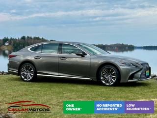 <p>Introducing the 2018 Lexus LS 500 AWD Luxury: Elevating Luxury Driving to New Heights</p><p>Prepare to indulge in a symphony of opulence and performance with the 2018 Lexus LS 500 AWD Luxury. Crafted to redefine the standards of automotive luxury, this sedan seamlessly blends exquisite craftsmanship with cutting-edge technology, offering an unparalleled driving experience for those who demand nothing but the best.</p><p>At the heart of the 2018 Lexus LS 500 AWD Luxury lies a powerhouse that commands respect on every journey. Equipped with a 3.5-liter V6 engine paired with twin turbochargers, this marvel of engineering produces an exhilarating 416 horsepower and 442 lb-ft of torque. Mated to a 10-speed automatic transmission, the LS 500 effortlessly delivers swift acceleration and smooth shifts, ensuring a thrilling ride every time you hit the road. With its advanced all-wheel-drive system, confidence-inspiring traction is assured, allowing you to conquer diverse road conditions with ease. Absolute luxury cruiser, seating 4 ( +1 ) with an incredible amount of space and comfort. </p><p>LED headlights with Adaptive Front Lighting System, Power-folding, auto-dimming, heated side mirrors with integrated turn signals, Rain-sensing windshield wipers, Power moonroof, 20-inch alloy wheels with run-flat tires, Semi-aniline leather-trimmed interior,28-way power-adjustable front seats with heating, ventilation, and massage functions, Heated rear seats, Power rear sunshade, Wood and aluminum interior trim, 12.3-inch high-resolution split-screen multimedia display, Lexus Navigation System with 12-speaker audio system, Lexus Enform App Suite 2.0, Lexus Enform Wi-Fi, Lexus Safety System+ 2.0 (Pre-Collision System with Pedestrian Detection, Lane Departure Alert with Steering Assist, All-Speed Dynamic Radar Cruise Control, and Intelligent High Beams), Blind Spot Monitor with Rear Cross-Traffic Alert, Vehicle Dynamics Integrated Management, Lexus Enform Safety Connect, Lexus Enform Service Connect, Lexus Enform Remote, Keyless entry with push-button start, Dual-zone automatic climate control with smog sensor and automatic recirculation mode, Power tilt-and-telescoping steering column, HomeLink universal transceiver, Lexus Memory System for drivers seat, mirrors, and steering wheel, power sliding rear seats, 360 parking camera</p><p>* Financing Available up-to 72 months APR O.A.C</p><p>Discover YOUR trusted local dealership with a 30-year history - Callan Motor. Say goodbye to hidden fees and find a straightforward , hassle-free, transparent buying experience. We price our vehicles at or below marketing value, continuously check our pricing verses market to ensure we are offering our customers the best options.</p><p>Visit us in Perth, Ontario, conveniently located on highway 7. Drop by or book an appointment to find a quality vehicle with ease. </p>