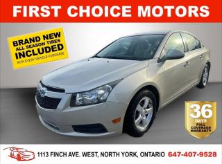 Welcome to First Choice Motors, the largest car dealership in Toronto of pre-owned cars, SUVs, and vans priced between $5000-$15,000. With an impressive inventory of over 300 vehicles in stock, we are dedicated to providing our customers with a vast selection of affordable and reliable options. <br><br>Were thrilled to offer a used 2014 Chevrolet Cruze 2LT, gold color with 123,000km (STK#7177) This vehicle was $10990 NOW ON SALE FOR $9990. It is equipped with the following features:<br>- Automatic Transmission<br>- Leather Seats<br>- Heated seats<br>- Bluetooth<br>- Reverse camera<br>- Alloy wheels<br>- Power windows<br>- Power locks<br>- Power mirrors<br>- Air Conditioning<br><br>At First Choice Motors, we believe in providing quality vehicles that our customers can depend on. All our vehicles come with a 36-day FULL COVERAGE warranty. We also offer additional warranty options up to 5 years for our customers who want extra peace of mind.<br><br>Furthermore, all our vehicles are sold fully certified with brand new brakes rotors and pads, a fresh oil change, and brand new set of all-season tires installed & balanced. You can be confident that this car is in excellent condition and ready to hit the road.<br><br>At First Choice Motors, we believe that everyone deserves a chance to own a reliable and affordable vehicle. Thats why we offer financing options with low interest rates starting at 7.9% O.A.C. Were proud to approve all customers, including those with bad credit, no credit, students, and even 9 socials. Our finance team is dedicated to finding the best financing option for you and making the car buying process as smooth and stress-free as possible.<br><br>Our dealership is open 7 days a week to provide you with the best customer service possible. We carry the largest selection of used vehicles for sale under $9990 in all of Ontario. We stock over 300 cars, mostly Hyundai, Chevrolet, Mazda, Honda, Volkswagen, Toyota, Ford, Dodge, Kia, Mitsubishi, Acura, Lexus, and more. With our ongoing sale, you can find your dream car at a price you can afford. Come visit us today and experience why we are the best choice for your next used car purchase!<br><br>All prices exclude a $10 OMVIC fee, license plates & registration  and ONTARIO HST (13%)