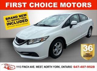 Used 2013 Honda Civic LX ~AUTOMATIC, FULLY CERTIFIED WITH WARRANTY!!!~ for sale in North York, ON