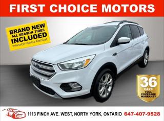 Welcome to First Choice Motors, the largest car dealership in Toronto of pre-owned cars, SUVs, and vans priced between $5000-$15,000. With an impressive inventory of over 300 vehicles in stock, we are dedicated to providing our customers with a vast selection of affordable and reliable options. <br><br>Were thrilled to offer a used 2017 Ford Escape SE, white color with 230,000km (STK#7186) This vehicle was $10990 NOW ON SALE FOR $8990. It is equipped with the following features:<br>- Automatic Transmission<br>- Heated seats<br>- Bluetooth<br>- Reverse camera<br>- Alloy wheels<br>- Power windows<br>- Power locks<br>- Power mirrors<br>- Air Conditioning<br><br>At First Choice Motors, we believe in providing quality vehicles that our customers can depend on. All our vehicles come with a 36-day FULL COVERAGE warranty. We also offer additional warranty options up to 5 years for our customers who want extra peace of mind.<br><br>Furthermore, all our vehicles are sold fully certified with brand new brakes rotors and pads, a fresh oil change, and brand new set of all-season tires installed & balanced. You can be confident that this car is in excellent condition and ready to hit the road.<br><br>At First Choice Motors, we believe that everyone deserves a chance to own a reliable and affordable vehicle. Thats why we offer financing options with low interest rates starting at 7.9% O.A.C. Were proud to approve all customers, including those with bad credit, no credit, students, and even 9 socials. Our finance team is dedicated to finding the best financing option for you and making the car buying process as smooth and stress-free as possible.<br><br>Our dealership is open 7 days a week to provide you with the best customer service possible. We carry the largest selection of used vehicles for sale under $9990 in all of Ontario. We stock over 300 cars, mostly Hyundai, Chevrolet, Mazda, Honda, Volkswagen, Toyota, Ford, Dodge, Kia, Mitsubishi, Acura, Lexus, and more. With our ongoing sale, you can find your dream car at a price you can afford. Come visit us today and experience why we are the best choice for your next used car purchase!<br><br>All prices exclude a $10 OMVIC fee, license plates & registration  and ONTARIO HST (13%)