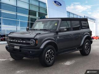 Used 2022 Ford Bronco Outer Banks Appearance Pack | Accident Free | Local Vehicle for sale in Winnipeg, MB