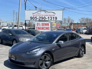 Used 2018 Tesla Model 3 LONG RANGE AWD / AUTOPILOT / LEATHER / MOONROOF / BLIND SPOT CAMERA for sale in Mississauga, ON