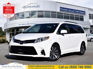 Low Mileage, Heated Seats,  Rear View Camera,  Bluetooth,  Steering Wheel Audio Control,  Air Conditioning!
 
    With a spacious interior and comfortable ride, this Toyota Sienna is one of the best minivans on the market. This  2018 Toyota Sienna is fresh on our lot in Abbotsford. 
 
This Toyota Sienna is a handsome looking minivan that the whole family can agree on. With its refined interior and signature exterior styling, this Sienna is perfect for everyday use such as going to play dates or date nights out on the town. The Sienna has enough power, space, and style to take your family and friends wherever they need to be. For a minivan that can keep up with your familys on-the-go lifestyle, look no further than this impressive Toyota Sienna.This low mileage  van has just 69,564 kms. Its  nice in colour  . It has a 8 speed automatic transmission and is powered by a  296HP 3.5L V6 Cylinder Engine.  It may have some remaining factory warranty, please check with dealer for details. 
 
 Our Siennas trim level is LE AWD 7-Passenger. This versatile Sienna LE is a fantastic value. It comes with power sliding doors, a 7-inch display screen, Bluetooth, SiriusXM, a USB audio input, heated front seats, steering wheel audio and cruise control, a rearview camera, dual-zone automatic climate control, automatic headlights, aluminum wheels, power windows, power doors with remote keyless entry, and more. This vehicle has been upgraded with the following features: Heated Seats,  Rear View Camera,  Bluetooth,  Steering Wheel Audio Control,  Air Conditioning,  Power Windows,  Cruise Control. 
 
To apply right now for financing use this link : https://www.fraservalleypreowned.ca/abbotsford-car-loan-application-british-columbia
 
 

| Our Quality Guarantee: We maintain the highest standard of quality that is required for a Pre-Owned Dealership to operate in an Auto Mall. We provide an independent 360-degree inspection report through licensed 3rd Party mechanic shops. Thus, our customers can rest assured each vehicle will be a reliable, and responsible purchase.  |  Purchase Disclaimer: Your selected vehicle may have a differing finance and cash prices. When viewing our vehicles on third party  marketplaces, please click over to our website to verify the correct price for the vehicle. The Sale Price on third party websites will always reflect the Finance Price of our vehicles. If you are making a Cash Purchase, please refer to our website for the Cash Price of the vehicle.  | All prices are subject to and do not include, a $995 Finance Fee, and a $695 Document Fee.   These fees as well as taxes, are included in all listed listed payment quotes. Please speak with Dealer for full details and exact numbers.  o~o