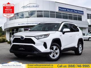 Heated Seats,  Apple CarPlay,  Blind Spot Monitoring,  Lane Keep Assist,  Steering Wheel Audio Control!
 
    With rugged capability and a sporty design, roughing it never looked so good! This  2019 Toyota RAV4 is fresh on our lot in Abbotsford. 
 
Introducing the all-new 2019 Toyota RAV4, a radical redesign of a storied legend. While the RAV4 is loaded with modern creature comforts, conveniences, and safety, this SUV is still true to its roots with incredible capability. Make new and exciting memories in this ultra efficient Toyota RAV4! This  SUV has 97,595 kms. Its  nice in colour  . It has a cvt transmission and is powered by a  219HP 2.5L 4 Cylinder Engine.  It may have some remaining factory warranty, please check with dealer for details. 
 
 Our RAV4s trim level is Hybrid LE. This all-wheel drive RAV4 Hybrid LE comes with some impressive features such as EV & ECO driving modes, a 7 inch touchscreen with Entune Audio 3.0, Apple CarPlay, USB and aux inputs, heated front seats, remote keyless entry, steering wheel with audio controls and a rear view camera. Additional features includes LED headlights, heated power mirrors, Toyota Safety Sense 2.0, dynamic radar cruise control, automatic highbeam assist, blind spot monitoring with rear cross traffic alert, and lane keep assist with lane departure warning plus much more. This vehicle has been upgraded with the following features: Heated Seats,  Apple Carplay,  Blind Spot Monitoring,  Lane Keep Assist,  Steering Wheel Audio Control,  Forward Collision Warning,  Rear View Camera. 
 
To apply right now for financing use this link : https://www.fraservalleypreowned.ca/abbotsford-car-loan-application-british-columbia
 
 

| Our Quality Guarantee: We maintain the highest standard of quality that is required for a Pre-Owned Dealership to operate in an Auto Mall. We provide an independent 360-degree inspection report through licensed 3rd Party mechanic shops. Thus, our customers can rest assured each vehicle will be a reliable, and responsible purchase.  |  Purchase Disclaimer: Your selected vehicle may have a differing finance and cash prices. When viewing our vehicles on third party  marketplaces, please click over to our website to verify the correct price for the vehicle. The Sale Price on third party websites will always reflect the Finance Price of our vehicles. If you are making a Cash Purchase, please refer to our website for the Cash Price of the vehicle.  | All prices are subject to and do not include, a $995 Finance Fee, and a $695 Document Fee.   These fees as well as taxes, are included in all listed listed payment quotes. Please speak with Dealer for full details and exact numbers.  o~o