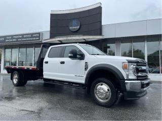 Used 2020 Ford F-550 XLT DRW 4WD DIESEL PWR SEAT FLAT DECK GOOSE HITCH for sale in Langley, BC