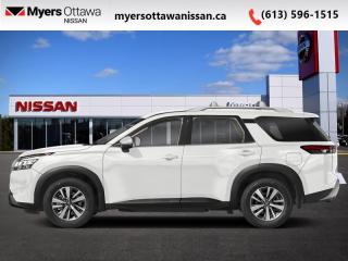 <b>Sunroof,  Navigation,  Leather Seats,  Apple CarPlay,  Android Auto!</b><br> <br> <br> <br>  After a hard day on the trail or hauling family, the interior of this 2024 Nissan feels like a sanctuary. <br> <br>With all the latest safety features, all the latest innovations for capability, and all the latest connectivity and style features you could want, this 2024 Nissan Pathfinder is ready for every adventure. Whether its the urban cityscape, or the backcountry trail, this 2024Pathfinder was designed to tackle it with grace. If you have an active family, they deserve all the comfort, style, and capability of the 2024 Nissan Pathfinder.<br> <br> This pearl white tri SUV  has an automatic transmission and is powered by a  284HP 3.5L V6 Cylinder Engine.<br> <br> Our Pathfinders trim level is SL. This Pathfinder SL adds heated leather trimmed seats, driver memory settings, and a 120V outlet to this incredible SUV. This family hauler is ready for the city or the trail with modern features such as NissanConnect with navigation, touchscreen, and voice command, Apple CarPlay and Android Auto, paddle shifters, Class III towing equipment with hitch sway control, automatic locking hubs, alloy wheels, automatic LED headlamps, and fog lamps. Keep your family safe and comfortable with a heated leather steering wheel, a dual row sunroof, a proximity key with proximity cargo access, smart device remote start, power liftgate, collision mitigation, lane keep assist, blind spot intervention, front and rear parking sensors, and a 360-degree camera. This vehicle has been upgraded with the following features: Sunroof,  Navigation,  Leather Seats,  Apple Carplay,  Android Auto,  Power Liftgate,  Blind Spot Detection. <br><br> <br>To apply right now for financing use this link : <a href=https://www.myersottawanissan.ca/finance target=_blank>https://www.myersottawanissan.ca/finance</a><br><br> <br/> See dealer for details. <br> <br> o~o
