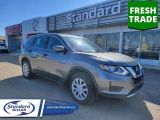 <b>Pearl Metallic Premium Paint!</b><br> <br>  Compare at $25699 - Our Price is just $24177! <br> <br>   Whether youre running errands around town or eating up miles on the highway, this Nissan Rogue is a capable companion. This  2018 Nissan Rogue is fresh on our lot in Swift Current. <br> <br>Take on a bigger, bolder world. Get there in a compact crossover that brings a stylish look to consistent capability. Load up in a snap with an interior that adapts for adventure. Excellent safety ratings let you enjoy the drive with confidence while great fuel economy lets your adventure go further. Slide into gear and explore a life of possibilities in this Nissan Rogue. It gives you more than you expect and everything you deserve. This  SUV has 100,682 kms. Its  gun metallic in colour  . It has an automatic transmission and is powered by a  170HP 2.5L 4 Cylinder Engine.  <br> <br> Our Rogues trim level is S.  This vehicle has been upgraded with the following features: Pearl Metallic Premium Paint. <br> <br>To apply right now for financing use this link : <a href=https://www.standardnissan.ca/finance/apply-for-financing/ target=_blank>https://www.standardnissan.ca/finance/apply-for-financing/</a><br><br> <br/><br>Why buy from Standard Nissan in Swift Current, SK? Our dealership is owned & operated by a local family that has been serving the automotive needs of local clients for over 110 years! We rely on a reputation of fair deals with good service and top products. With your support, we are able to give back to the community. <br><br>Every retail vehicle new or used purchased from us receives our 5-star package:<br><ul><li>*Platinum Tire & Rim Road Hazzard Coverage</li><li>**Platinum Security Theft Prevention & Insurance</li><li>***Key Fob & Remote Replacement</li><li>****$20 Oil Change Discount For As Long As You Own Your Car</li><li>*****Nitrogen Filled Tires</li></ul><br>Buyers from all over have also discovered our customer service and deals as we deliver all over the prairies & beyond!#BetterTogether<br> Come by and check out our fleet of 40+ used cars and trucks and 40+ new cars and trucks for sale in Swift Current.  o~o