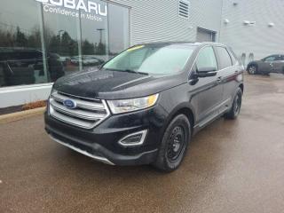 New Price!Shadow Black 2018 Ford Edge SEL AWD 6-Speed Automatic 3.5L V6 Ti-VCTValue Market Pricing, AWD, ABS brakes, Air Conditioning, Alloy wheels, CD player, Exterior Parking Camera Rear, Fully automatic headlights, Heated door mirrors, Heated front seats, Power driver seat, Power passenger seat, Rear Parking Sensors, Rear window wiper, Steering wheel mounted audio controls, Variably intermittent wipers.Certification Program Details: MVI Only Fresh Oil ChangeFair Market Pricing * No Pressure Sales Environment * Access to over 2000 used vehicles * Free Carfax with every car * Our highly skilled and experienced team will ensure that your vehicle is in excellent condition and looking fantastic!!Steele Auto Group is the most diversified group of automobile dealerships in Atlantic Canada, with 34 dealerships selling 27 brands and an employee base of over 1000. Sales are up by double digits over last year and the plan going forward is to expand further into Atlantic Canada.Reviews:* Owners say they appreciate the easy-to-use technology and enjoy a comfortable drive in most conditions. Expect a pleasing punch from the 2.7L engine, which sportier drivers seem to enjoy. The updated infotainment system is easy to learn, even for first-time touchscreen users. Source: autoTRADER.ca