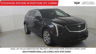 This Cadillac XT4 has a dependable Turbocharged Gas I4 2.0L/122 engine powering this Automatic transmission. ENGINE, 2.0L TURBO, 4-CYLINDER, SIDI (235 hp [175 kW] @ 5000 rpm, 258 lb-ft of torque [350 N-m] @ 1500-4000 rpm) (STD), Wireless Apple CarPlay/Wireless Android Auto, Wiper, rear intermittent, Windows, power, front with Express-Up/Down and rear with Express Down, Wi-Fi Hotspot capable (Terms and limitations apply. See onstar.ca or dealer for details.).<br /><br />*This Cadillac XT4 Comes Equipped with These Options *<br />Wheels, 18 (45.7 cm) 10-spoke alloy with Bright Silver finish, Visors, driver and front passenger illuminated vanity mirrors, covered, USB ports, full function, one type A and one type C, front console, Universal Home Remote, Tires, P235/60R18 all-season (Upgradeable to (XD9) 20 all-season tires.), Tire Pressure Monitoring System includes Tire Fill Alert, Tire Inflator Kit (Deleted when (4G7) 17 spare wheel is ordered.), Theft-deterrent system, content theft alarm, Teen Driver a configurable feature that lets you activate customizable vehicle settings associated with a key fob, to help encourage safe driving behaviour. It can limit certain available vehicle features, and it prevents certain safety systems from being turned off. An in-vehicle report card gives you information on driving habits and helps you to continue to coach your new driver, Taillamps, LED, Suspension, rear multi-link with coil springs, Suspension, front, MacPherson strut, Sunglass holder, overhead console, Steering, power, variable assist, electric, Steering wheel, heated (Vehicles built prior to December 6, 2021 and after May 1, 2022, include heated steering wheel. Certain vehicles built on or after December 6, 2021 through May 1, 2022, will be forced to include (00G) Not Equipped with Heated Steering Wheel, which removes heated steering wheel. See dealer for details or the window label for the features on a specific vehicle.).<br /><br />* Stop By Today *<br />Come in for a quick visit at Jim Gauthier Cadillac Buick GMC, 2400 McPhillips Street, Winnipeg, MB R2V 4J6 to claim your Cadillac XT4!