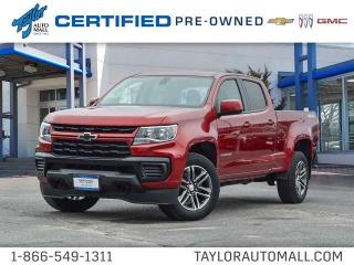 <b>Low Mileage, Apple CarPlay,  Android Auto,  Power Seat,  Rear View Camera,  Touch Screen!</b><br> <br>    Full-size trucks seem old-fashioned when youre driving this modern, midsize Chevy Colorado. This  2021 Chevrolet Colorado is fresh on our lot in Kingston. <br> <br>This Chevrolet Colorado offers a new take on the midsize pickup truck. With its combination of rugged good looks, advanced technology, capable towing ability and fuel efficient engine, the Colorado is the truck that helps you push every boundary and accept any challenges. From tackling urban streets to driving off the beaten path, this pickup is definitely worth a first, second and third look. This low mileage  Crew Cab 4X4 pickup  has just 14,510 kms. Its  nice in colour  . It has an automatic transmission and is powered by a  308HP 3.6L V6 Cylinder Engine.  This unit has some remaining factory warranty for added peace of mind. <br> <br> Our Colorados trim level is WT. This Colorado is the midsize truck thats designed to take on adventure in style and make it look easy. This hard working truck comes with a 7 inch color touchscreen display and 6 speaker audio system, a rear vision camera, USB port for plugging in your electronic devices, a 4-way power driver seat, Android Auto and Apple CarPlay, bluetooth streaming audio, power windows, power locks, air conditioning, teen driver technology and much more. This vehicle has been upgraded with the following features: Apple Carplay,  Android Auto,  Power Seat,  Rear View Camera,  Touch Screen,  Teen Driver Technology. <br> <br>To apply right now for financing use this link : <a href=https://www.taylorautomall.com/finance/apply-for-financing/ target=_blank>https://www.taylorautomall.com/finance/apply-for-financing/</a><br><br> <br/><br> Buy this vehicle now for the lowest bi-weekly payment of <b>$286.61</b> with $0 down for 96 months @ 9.99% APR O.A.C. ( Plus applicable taxes -  Plus applicable fees   / Total Obligation of $59615  ).  See dealer for details. <br> <br>For more information, please call any of our knowledgeable used vehicle staff at (613) 549-1311!<br><br> Come by and check out our fleet of 100+ used cars and trucks and 160+ new cars and trucks for sale in Kingston.  o~o